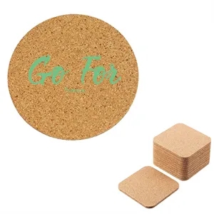 Environmentally friendly Absorbent Cork Coasters for Drinks