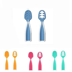 2 Pcs Baby Led Weaning (BLW) Teething Spoon