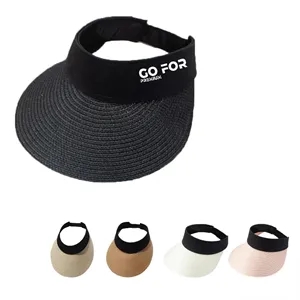Women Straw Sun Visor Hat