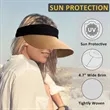 Women Straw Sun Visor Hat | https://www.bestnamebadges.com