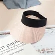 Women Straw Sun Visor Hat | https://www.bestnamebadges.com