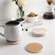 6 Pcs Drink Coasters Set with Holder | https://www.bestnamebadges.com