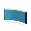 Crescent Award - Teal | https://www.bestnamebadges.com
