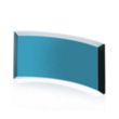 Crescent Award - Teal | https://www.bestnamebadges.com