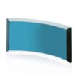 Crescent Award - Teal | https://www.bestnamebadges.com