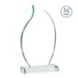 Croydon Flame Award - Clear | https://www.bestnamebadges.com