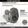 3 In 1 Tactical Military Backpack Travel Duffle Bag | https://www.bestnamebadges.com