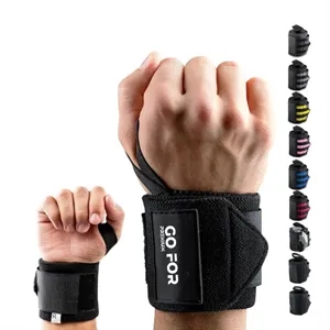 18" Professional Weightlifting Wrist Wrap with Thumb Loop