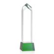 Clarington VividPrint™ Award on Base - Green | https://www.bestnamebadges.com