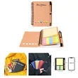 Notebook With Pen In Holder And Sticky Notes | https://www.bestnamebadges.com