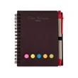 Notebook With Pen In Holder And Sticky Notes | https://www.bestnamebadges.com