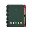 Notebook With Pen In Holder And Sticky Notes | https://www.bestnamebadges.com