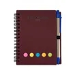 Notebook With Pen In Holder And Sticky Notes | https://www.bestnamebadges.com