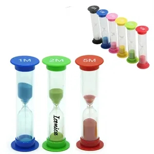 Sand Timer for Kids Set of 3 Small Colorful Hour Glass