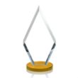 Cancun VividPrint™ Award - Amber | https://www.bestnamebadges.com