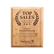Bamboo Engraved Plaque | https://www.bestnamebadges.com