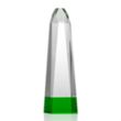 Radiant Obelisk Award - Green | https://www.bestnamebadges.com