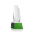 Barrhaven VividPrint™ Award on Base - Green | https://www.bestnamebadges.com