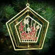 Custom Gold 3D Rotation Ornaments | https://www.bestnamebadges.com