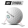 TaylorMade TP5X MySymbol Golf Balls | https://www.bestnamebadges.com