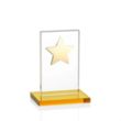 Dallas Star Award - Amber/Gold | https://www.bestnamebadges.com