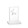 Dallas Star Award - Clear/Silver | https://www.bestnamebadges.com