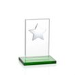 Dallas Star Award - Green/Silver | https://www.bestnamebadges.com