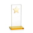 Dallas Star Award - Amber/Gold | https://www.bestnamebadges.com