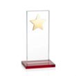 Dallas Star Award - Red/Gold | https://www.bestnamebadges.com