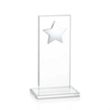 Dallas Star Award - Clear/Silver | https://www.bestnamebadges.com
