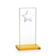 Dallas Star Award - Amber/Silver | https://www.bestnamebadges.com