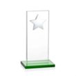 Dallas Star Award - Green/Silver | https://www.bestnamebadges.com