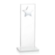 Dallas Star Award - White/Silver | https://www.bestnamebadges.com