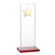 Dallas Star Award - Red/Gold | https://www.bestnamebadges.com