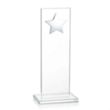 Dallas Star Award - Clear/Silver | https://www.bestnamebadges.com