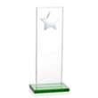 Dallas Star Award - Green/Silver | https://www.bestnamebadges.com