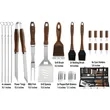 21pcs Extra Thick Stainless Steel Grill Tool Set | https://www.bestnamebadges.com