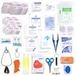 92pc OSHA Compliant First Aid Kit with Water Proof Dry Bag | https://www.bestnamebadges.com