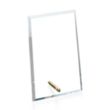 Windsor Rectangle Vertical Award - Gold | https://www.bestnamebadges.com