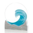 Wave Award - Starfire/Teal/Sandstone | https://www.bestnamebadges.com