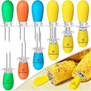 2 Pcs Stainless Steel Corn Cob Holders
