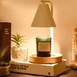 Dimmable Candle Lamp Warmer with Timer | https://www.bestnamebadges.com