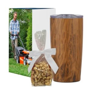20 Oz. Woodtone Himalayan Tumbler With Stuffer And Custom... | https://www.bestnamebadges.com