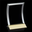 Dominga Award - Jade/Gold | https://www.bestnamebadges.com