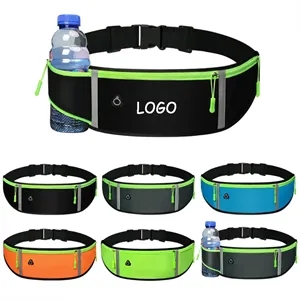 Running Belt Waist Fanny Pack Bag with Bottle Holder