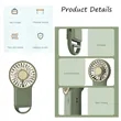 Portable Mini USB Fan with Hook | https://www.bestnamebadges.com