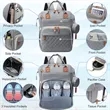 Diaper Bag Backpack with USB Charging Port | https://www.bestnamebadges.com