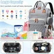 Diaper Bag Backpack with USB Charging Port | https://www.bestnamebadges.com