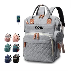 Diaper Bag Backpack with USB Charging Port