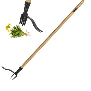 Stand Up Weed Puller Tool with Long Handle
